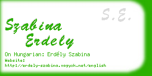 szabina erdely business card