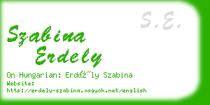 szabina erdely business card